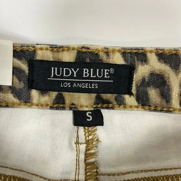 Judy Blue Leopard Animal Print Short Size Small New With Tag - Picture 3 of 7